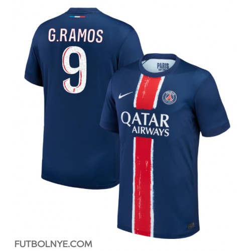 Camiseta Paris Saint-Germain Goncalo Ramos #9 Primera Equipación 2024-25 manga corta